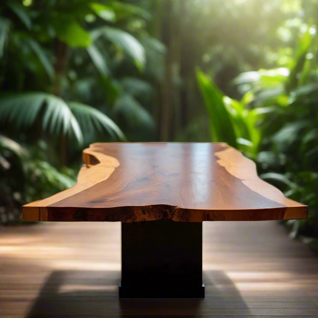 Live Edge Red Oak Conference Table