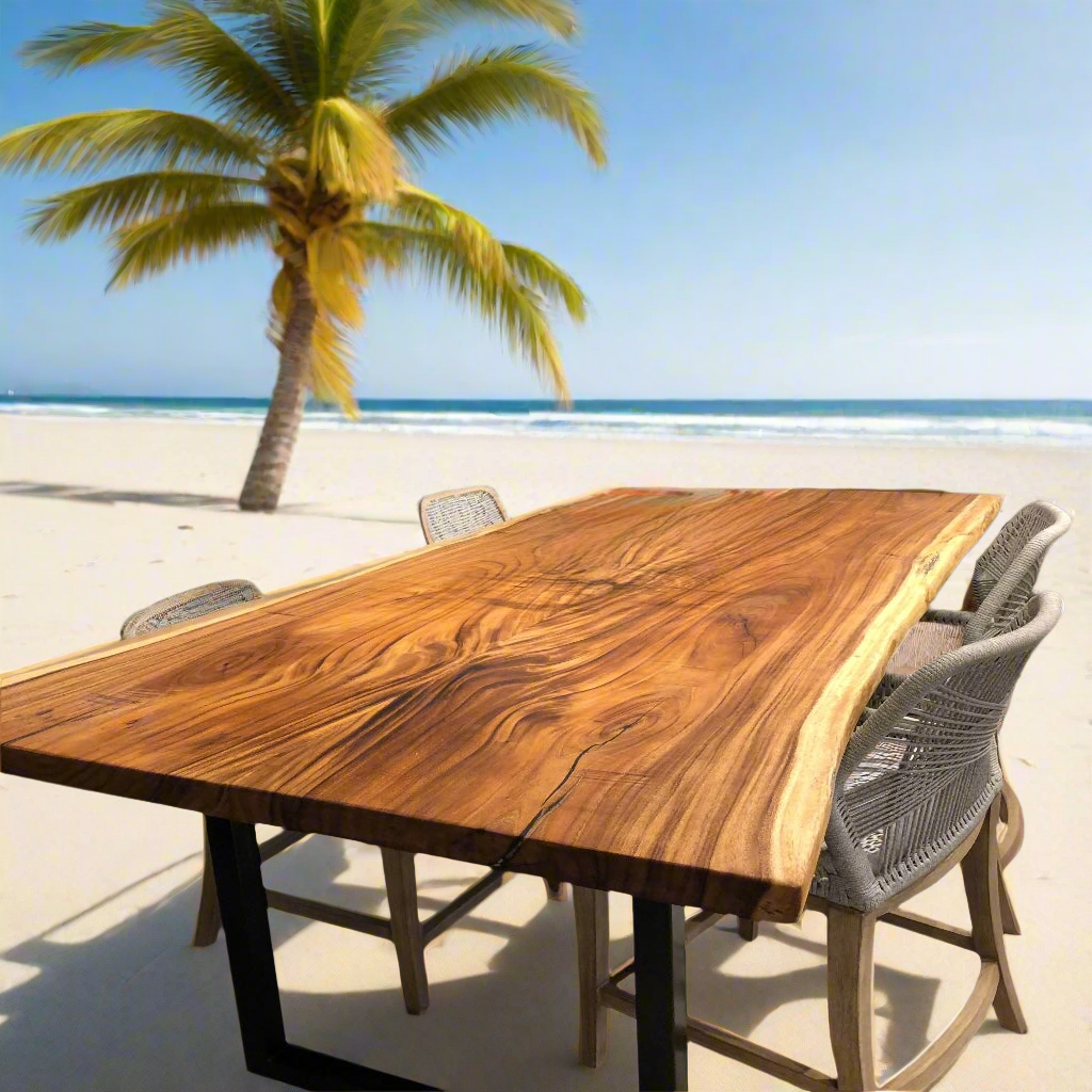 Live Edge Bookmatch Acacia Dining Table