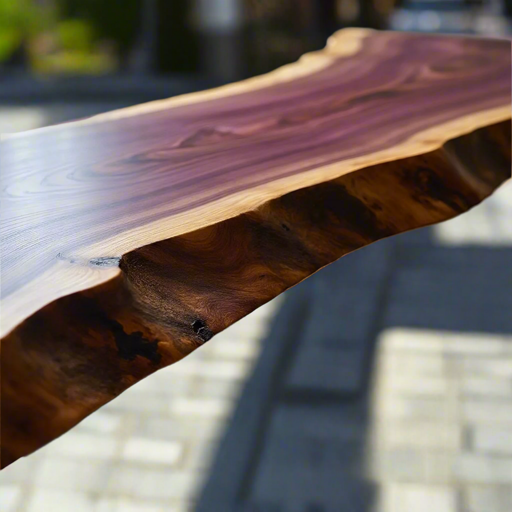 Live Edge Purpleheart Desk