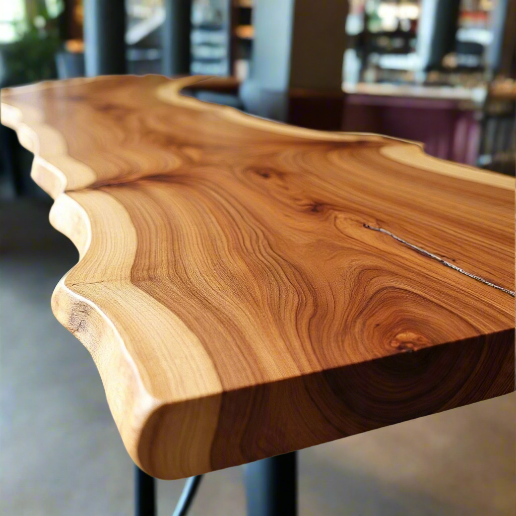 Live Edge Ambrosia Maple Bar Top