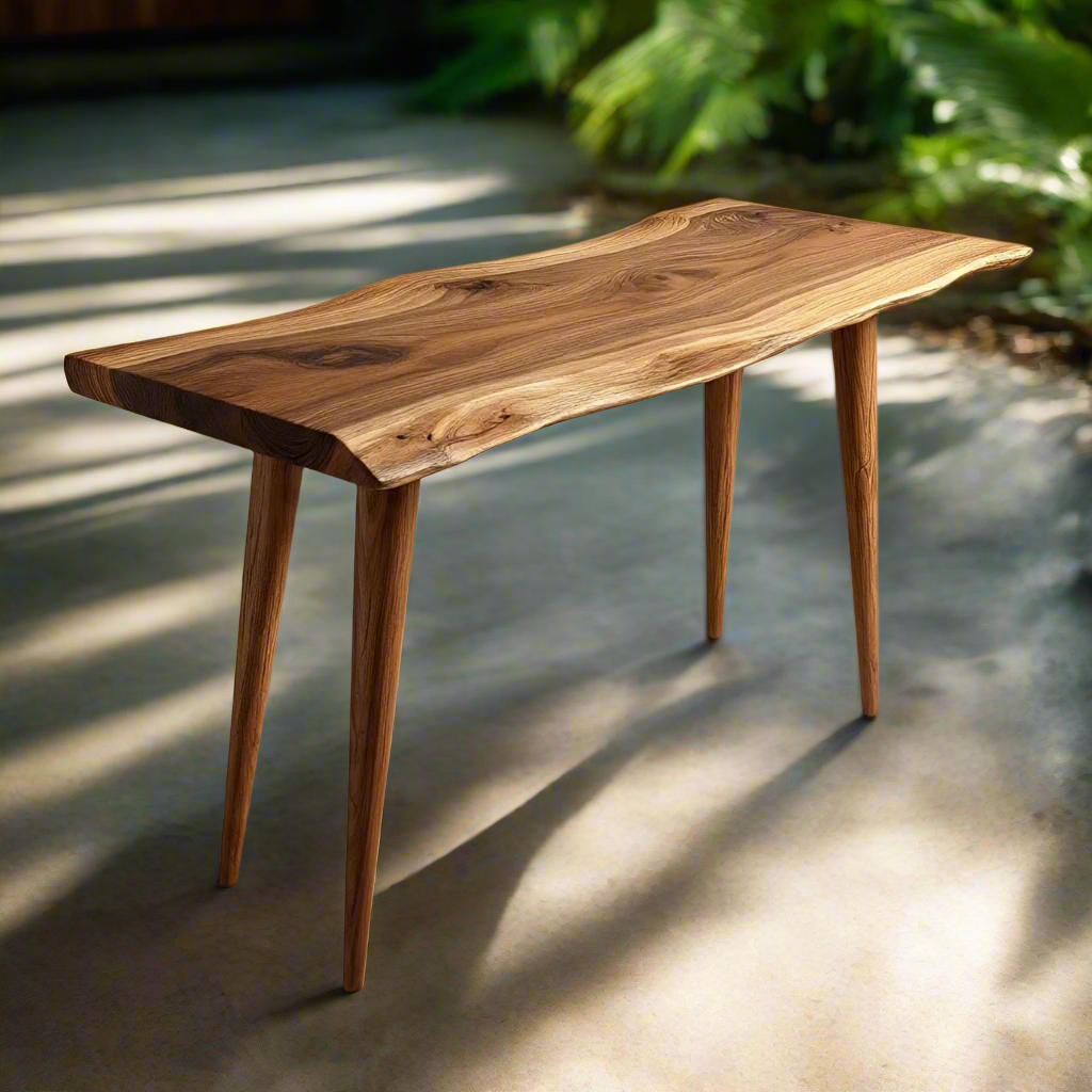 Live Edge White Oak Desk