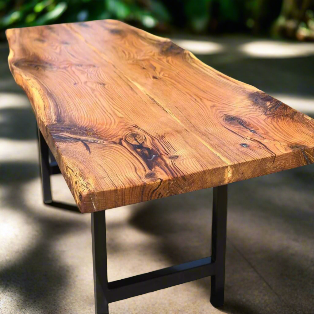 Live Edge White Oak Jointed Dining Table