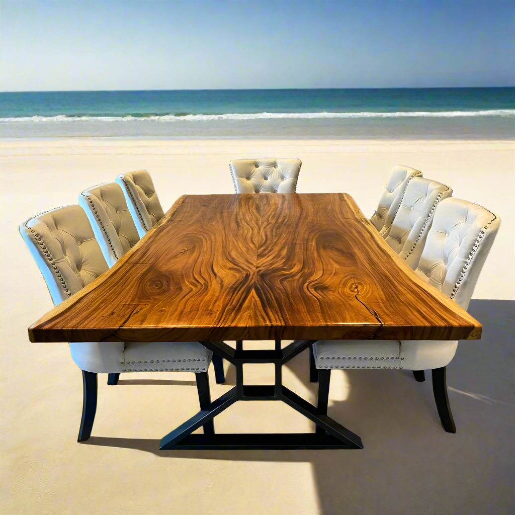 Live Edge Bookmatch Acacia Dining Table