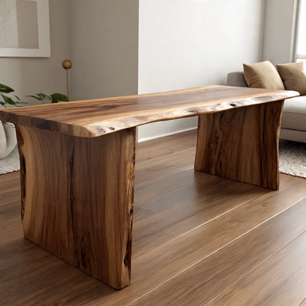 Live Edge Ambrosia Maple Desk