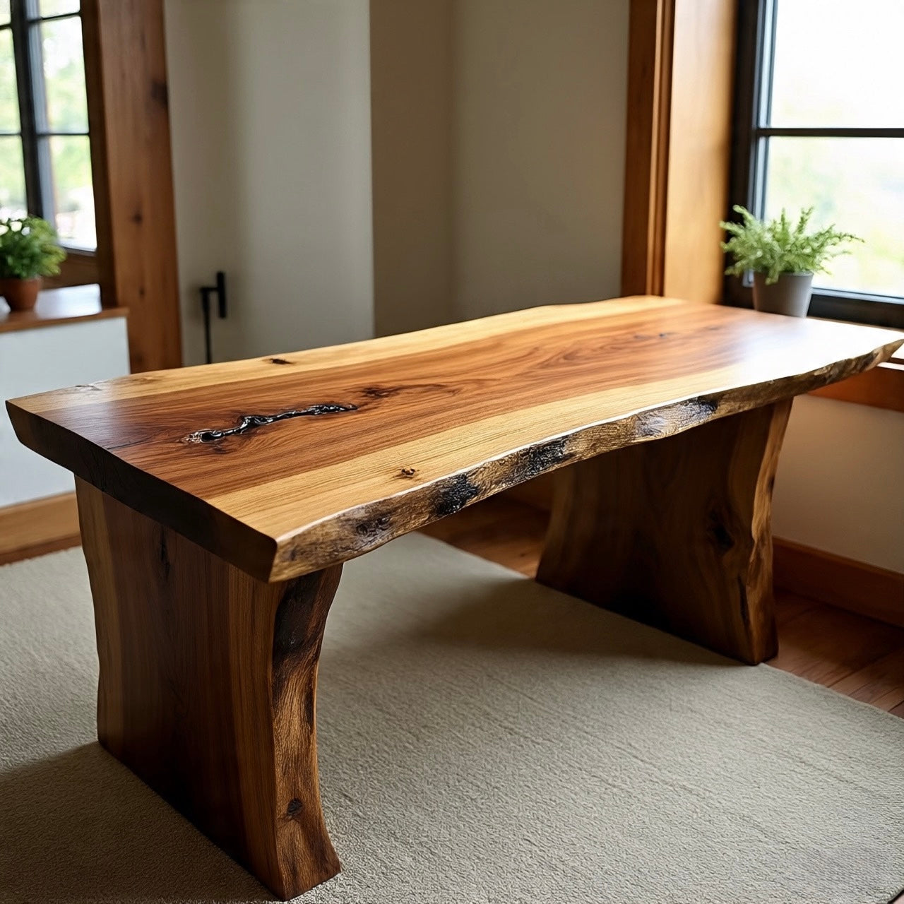 Live Edge Hickory Desk