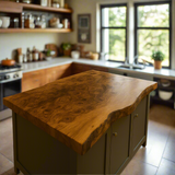 Live Edge Black Walnut Burl Countertop