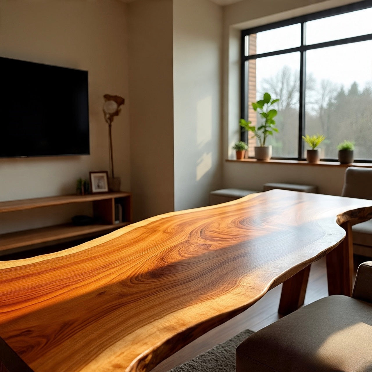 Live Edge Parota Desk