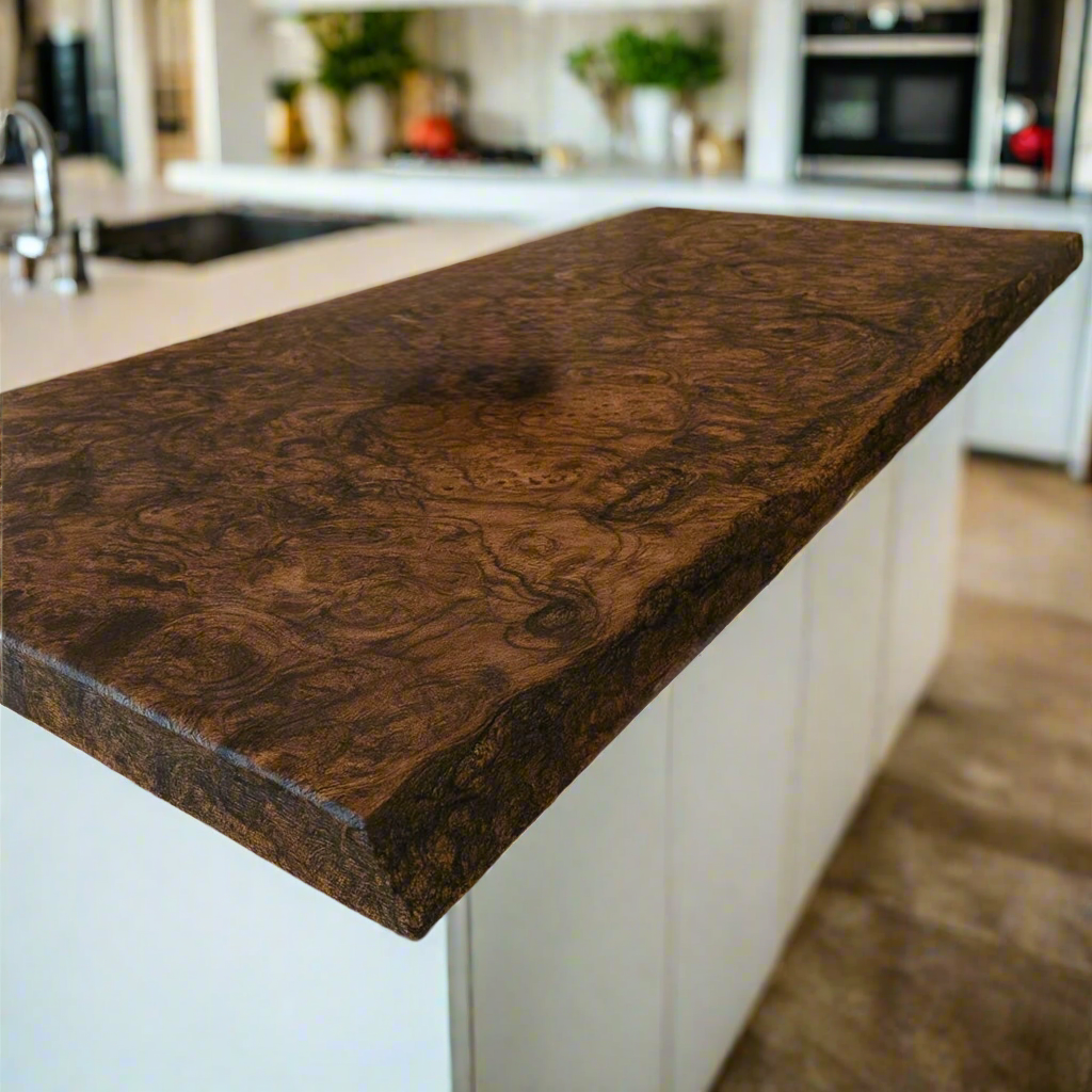 Live Edge Black Walnut Burl Countertop