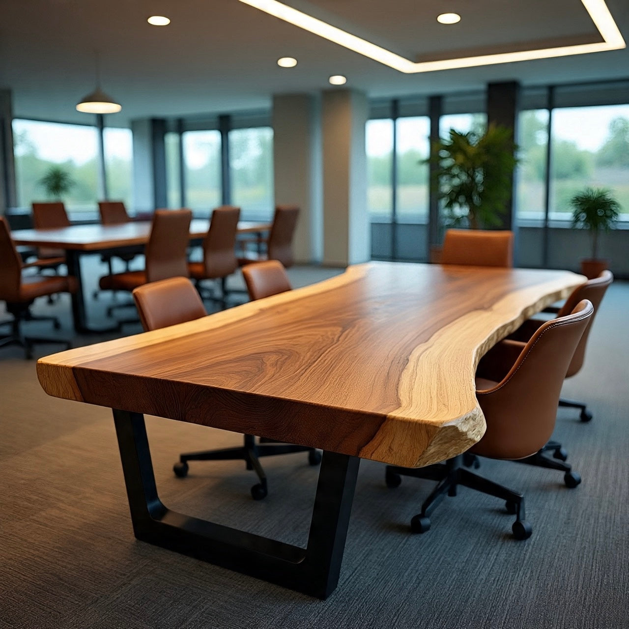 Live Edge White Oak Conference Table