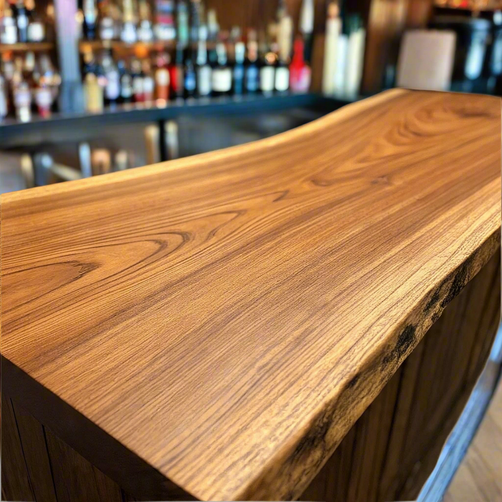 Live Edge Oak Bar Top