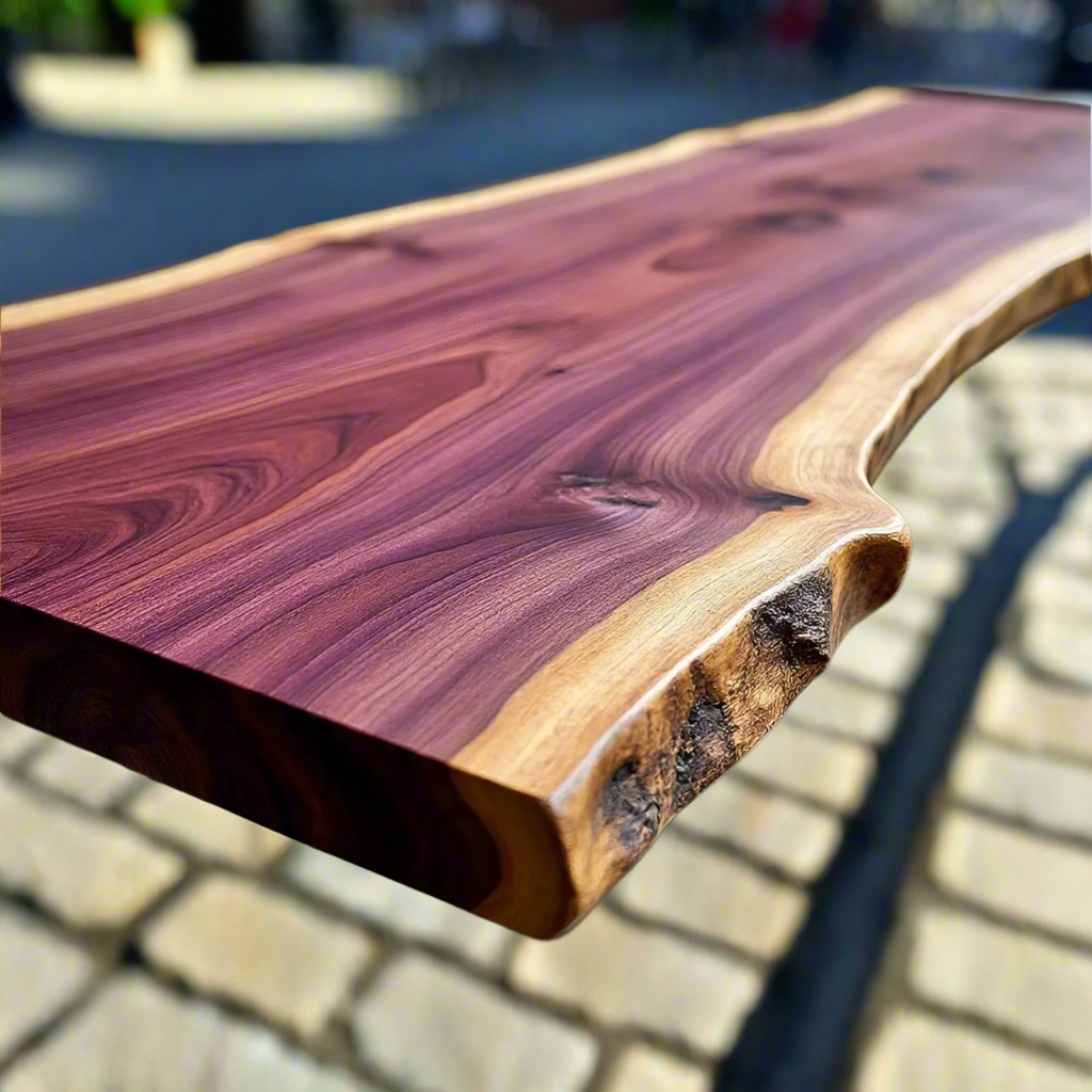 Live Edge Purpleheart Desk