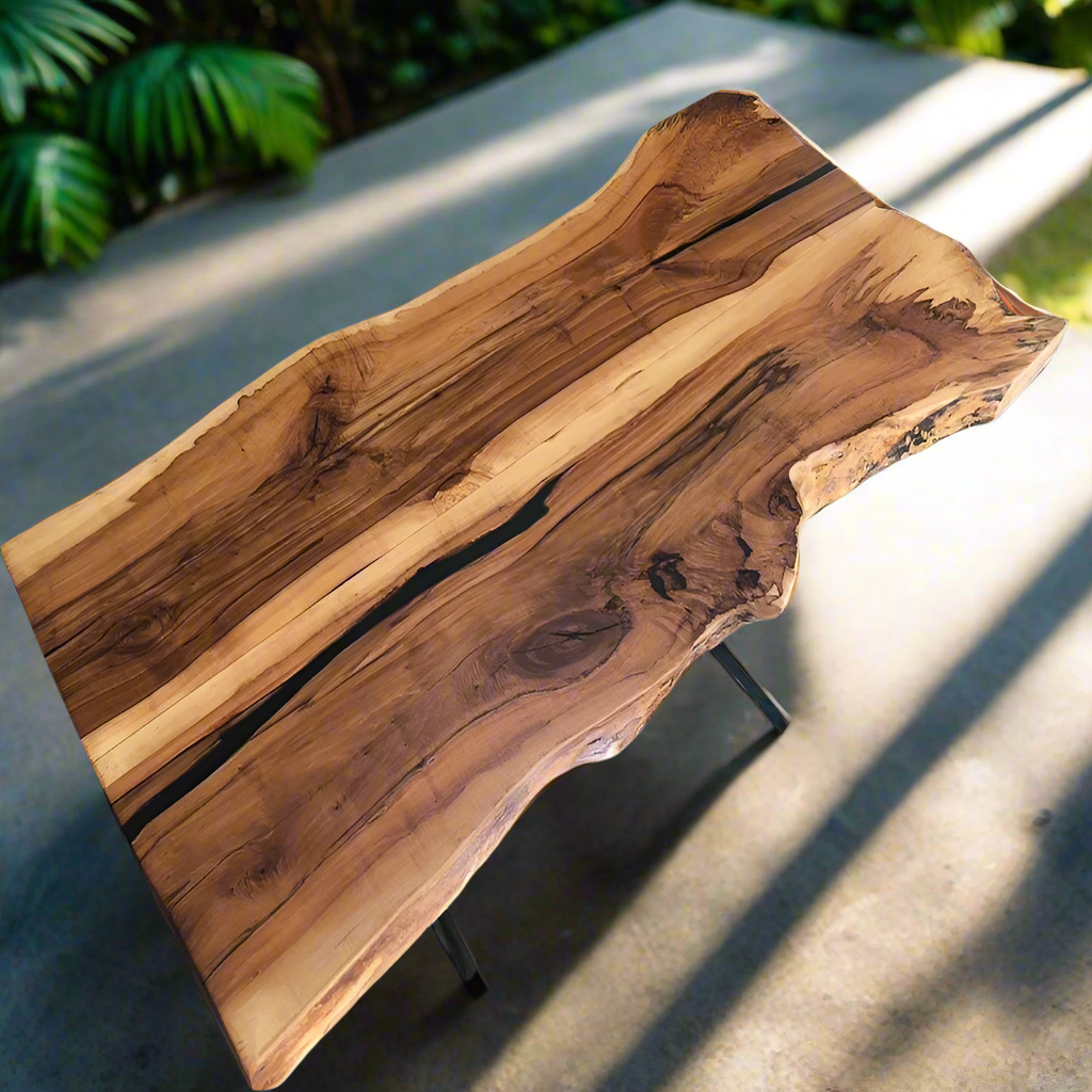Live Edge Bookmatch Maple Dining Table