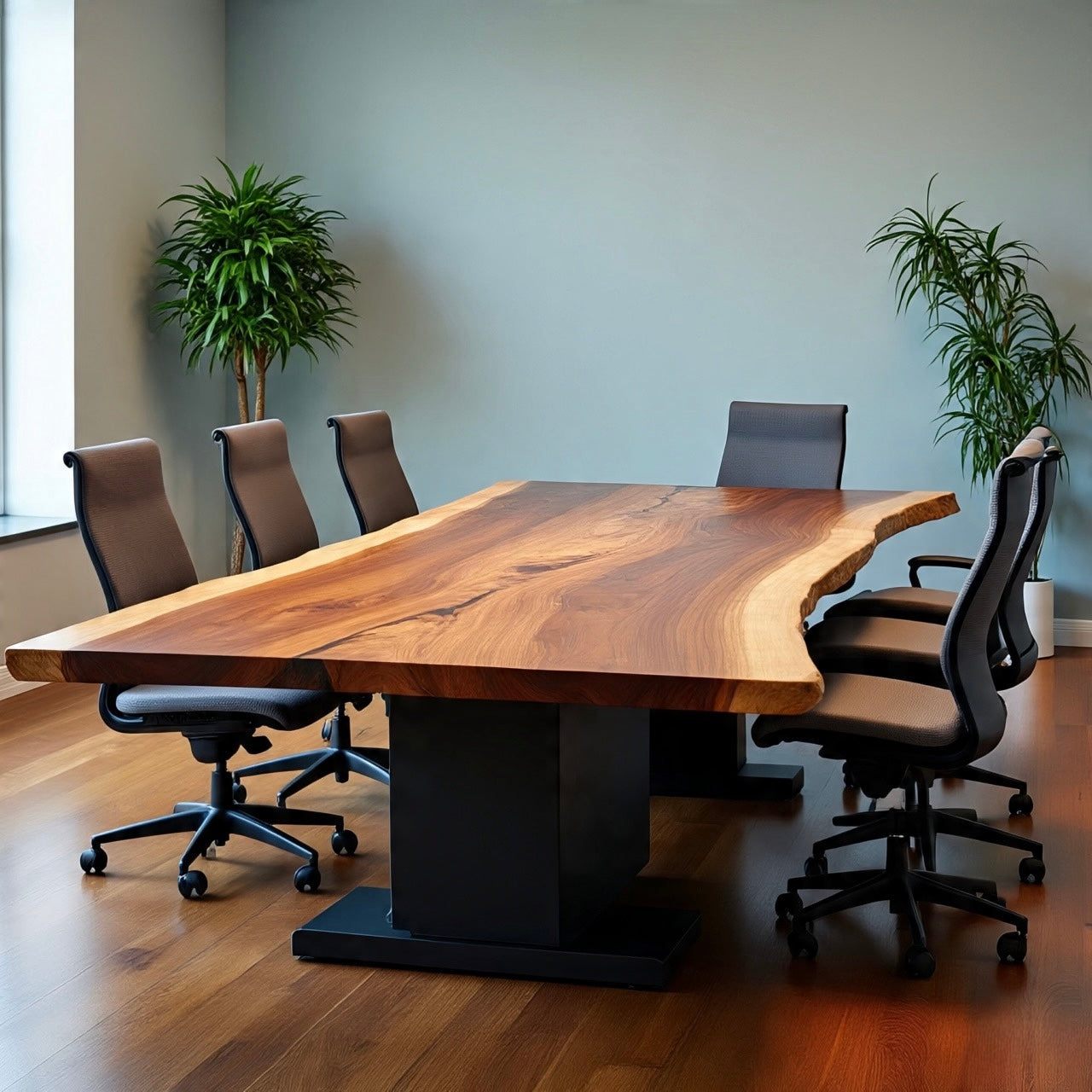 Live Edge Hickory Conference Table