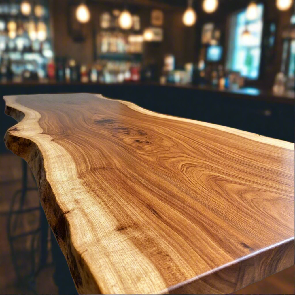 Live Edge Oak Bar Top