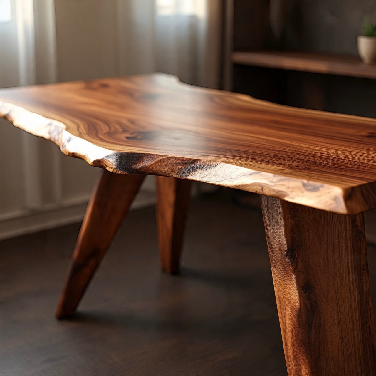 Live Edge Copper Beech Desk