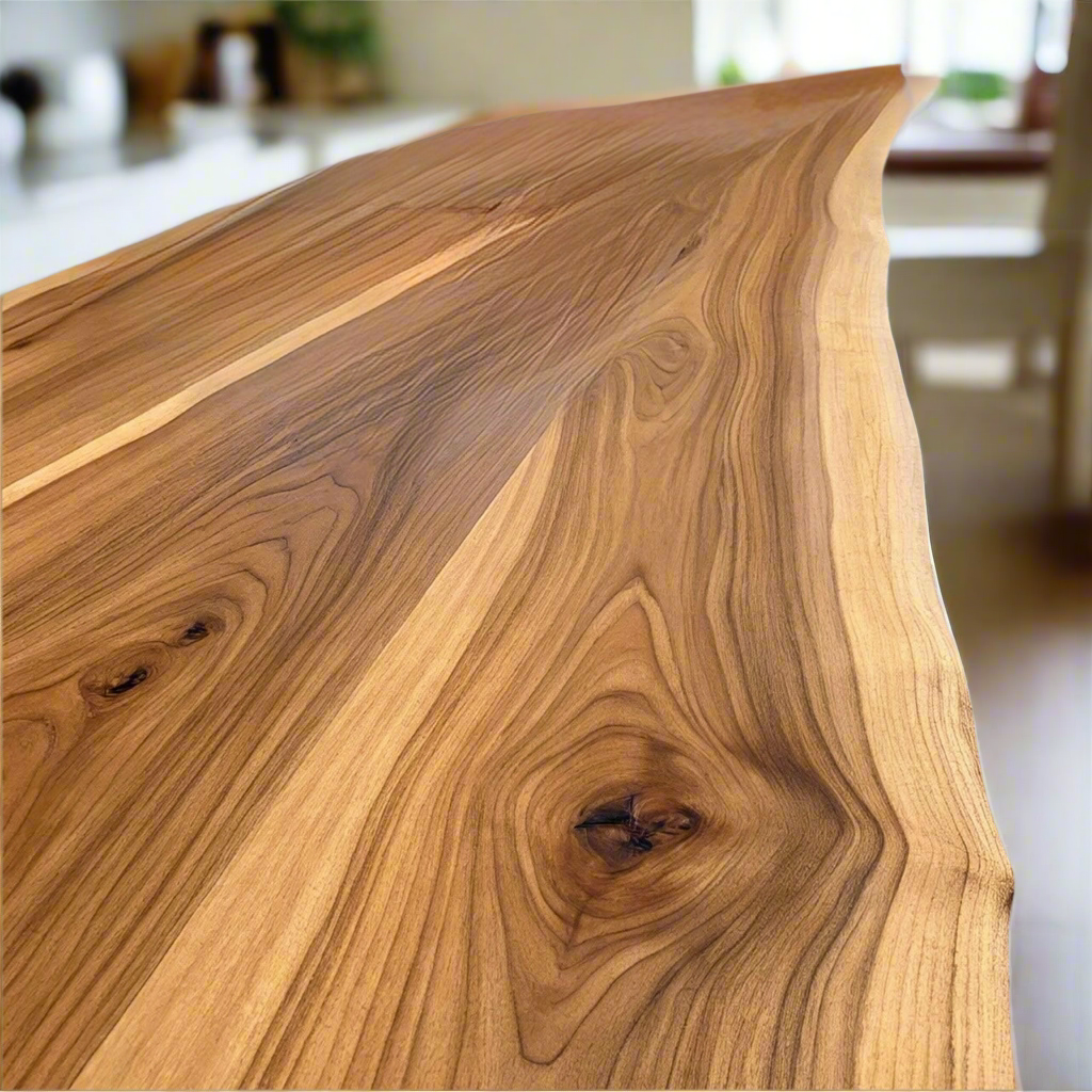Live Edge Hickory Countertop