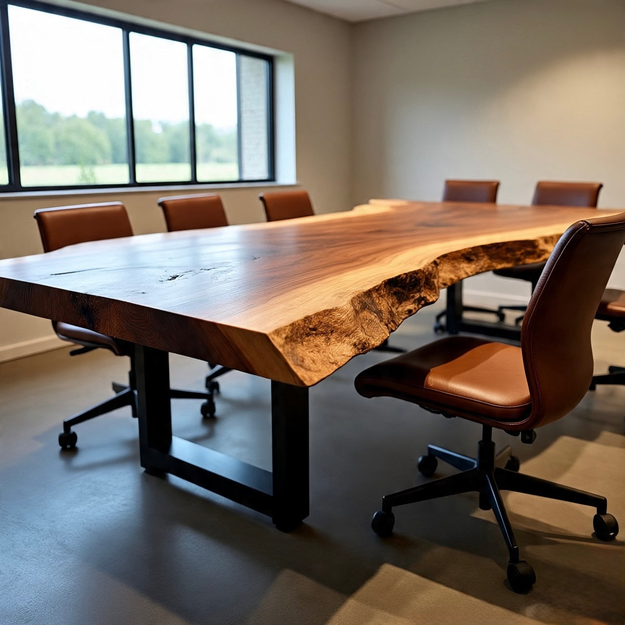 Live Edge Copper Beech Conference Table