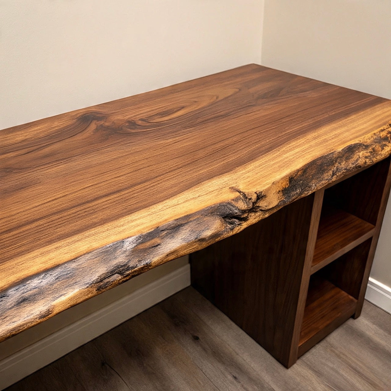 Live Edge Black Walnut Desk
