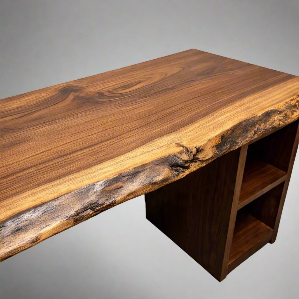 Live Edge Black Walnut Desk