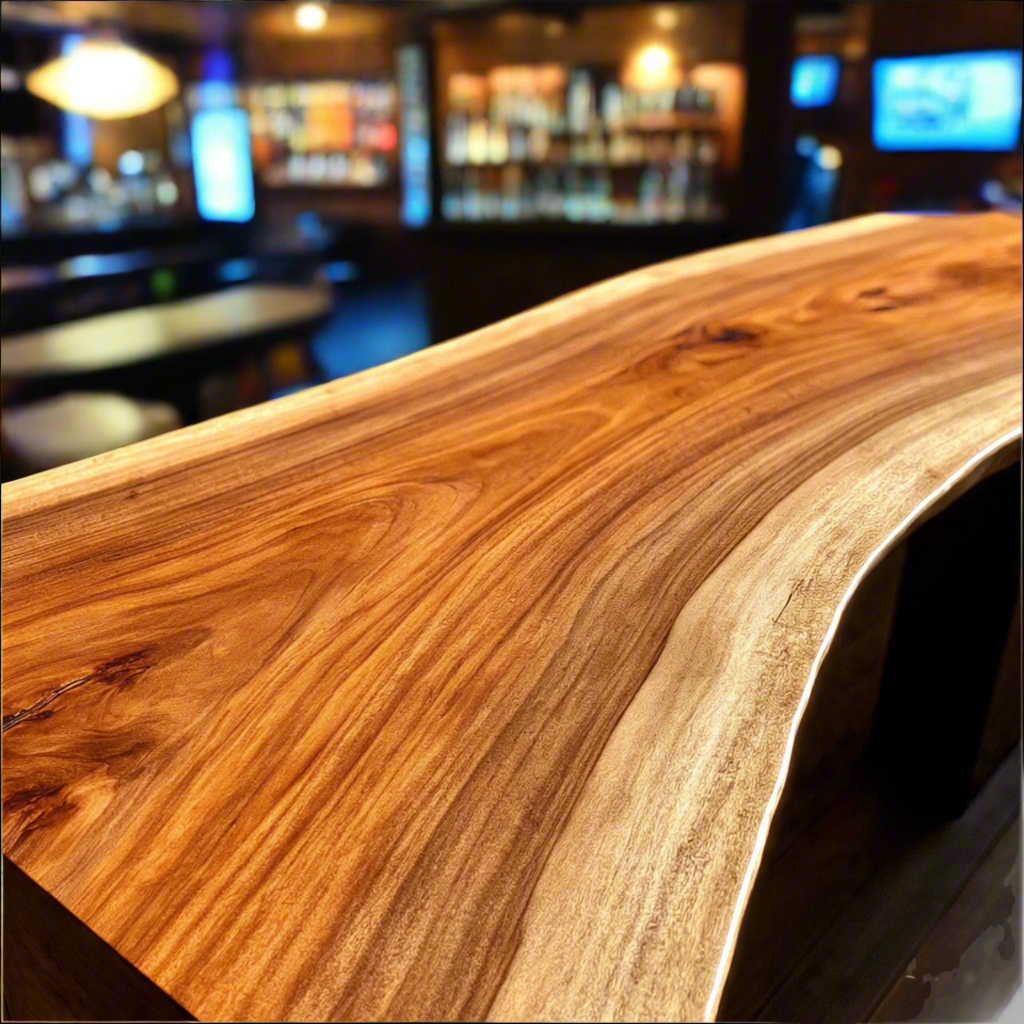 Live Edge Ambrosia Maple Bar Top