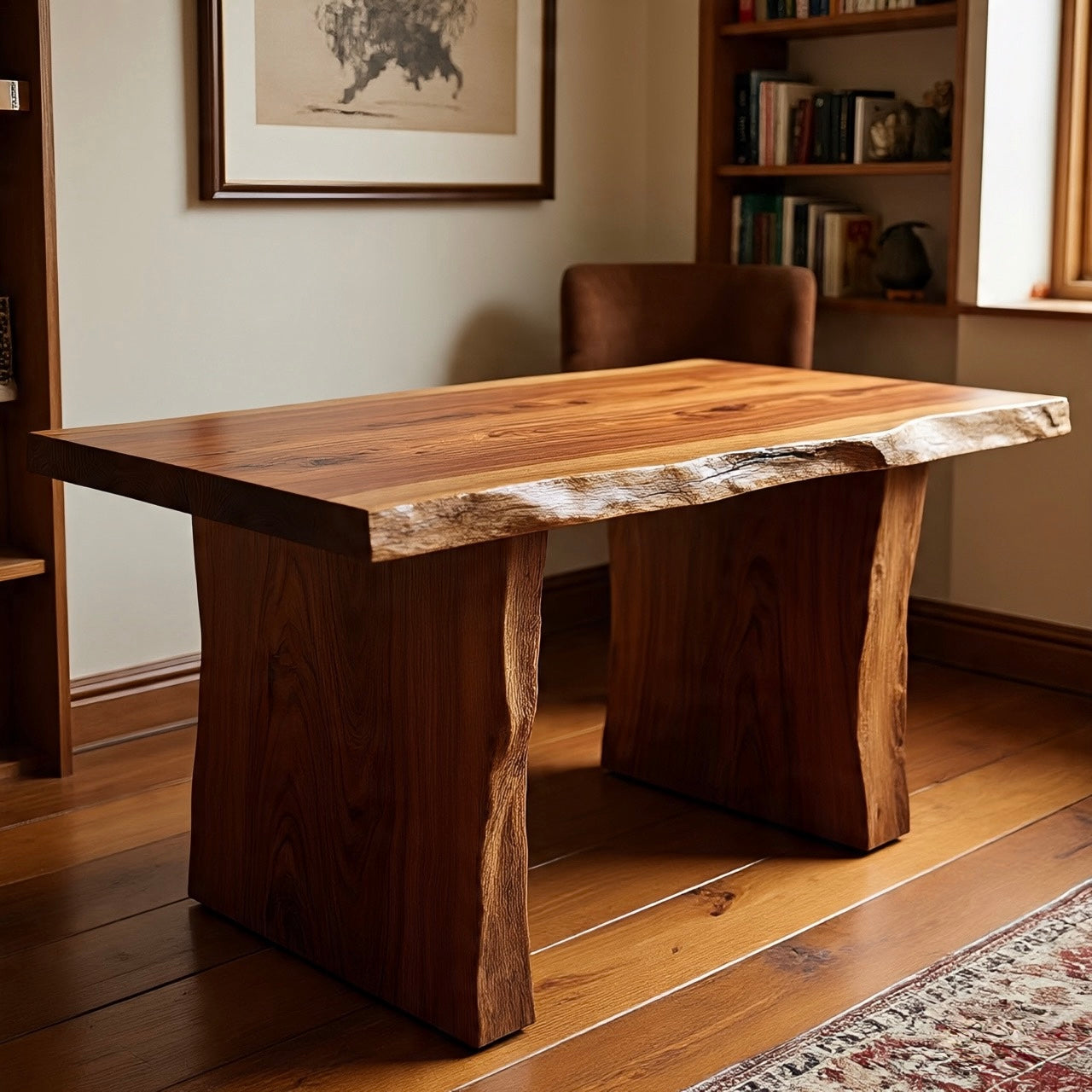Live Edge Red Oak Desk