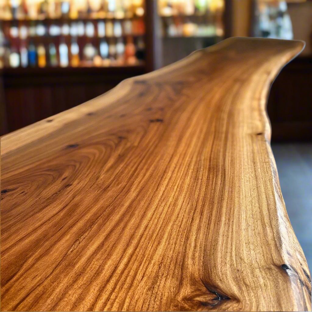 Live Edge Ambrosia Maple Bar Top