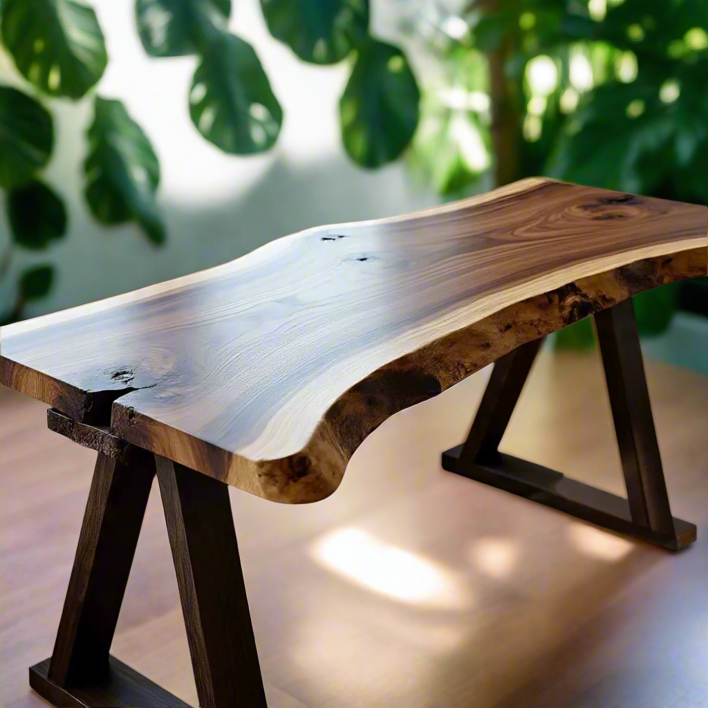 Live Edge Elm Desk