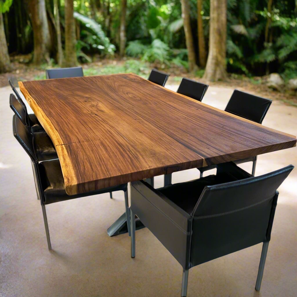 Live Edge Bookmatch Acacia Dining Table