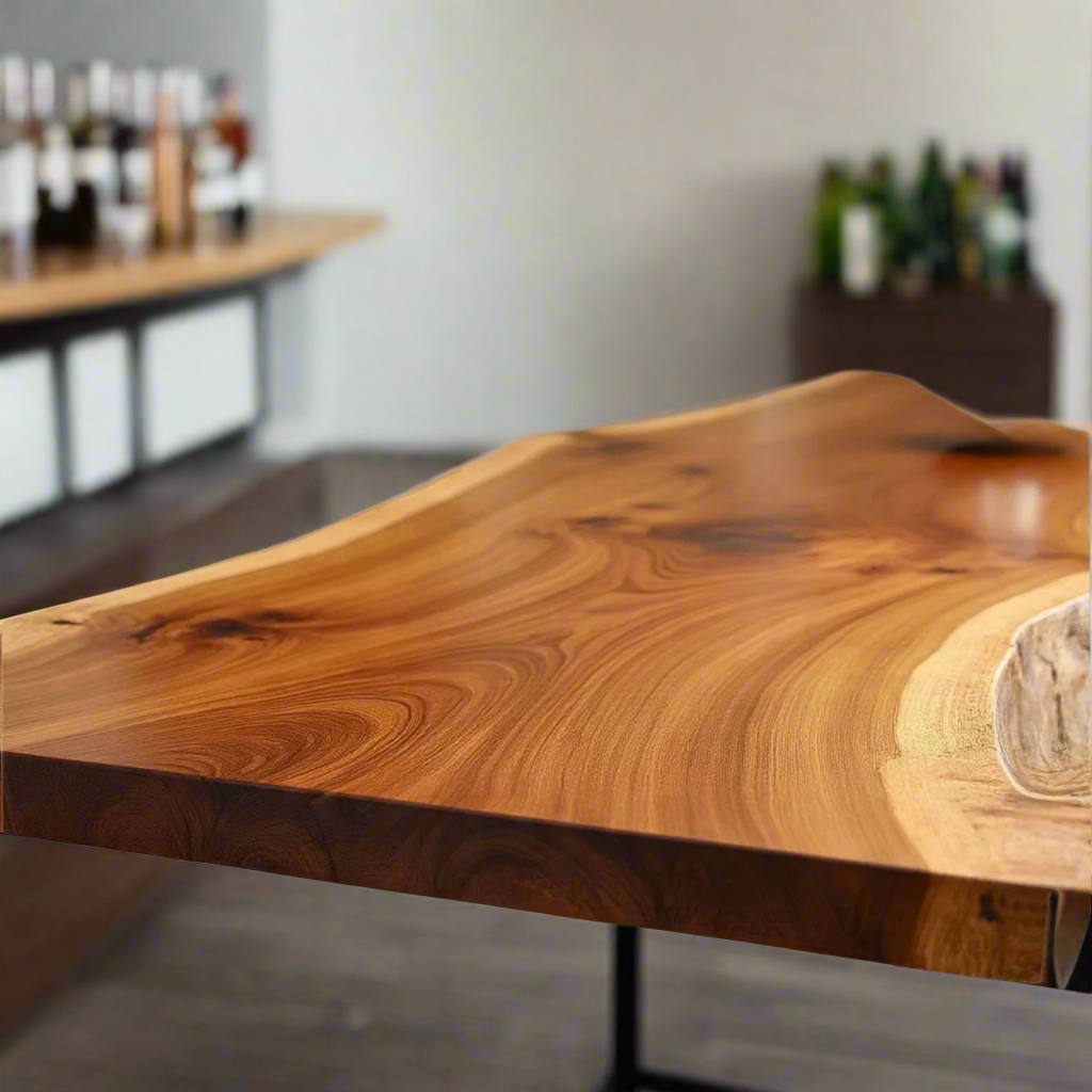 Live Edge Elm Bar Top