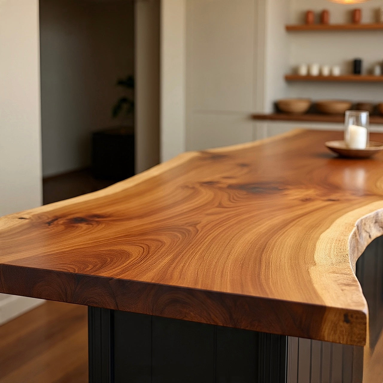 Live Edge Elm Bar Top