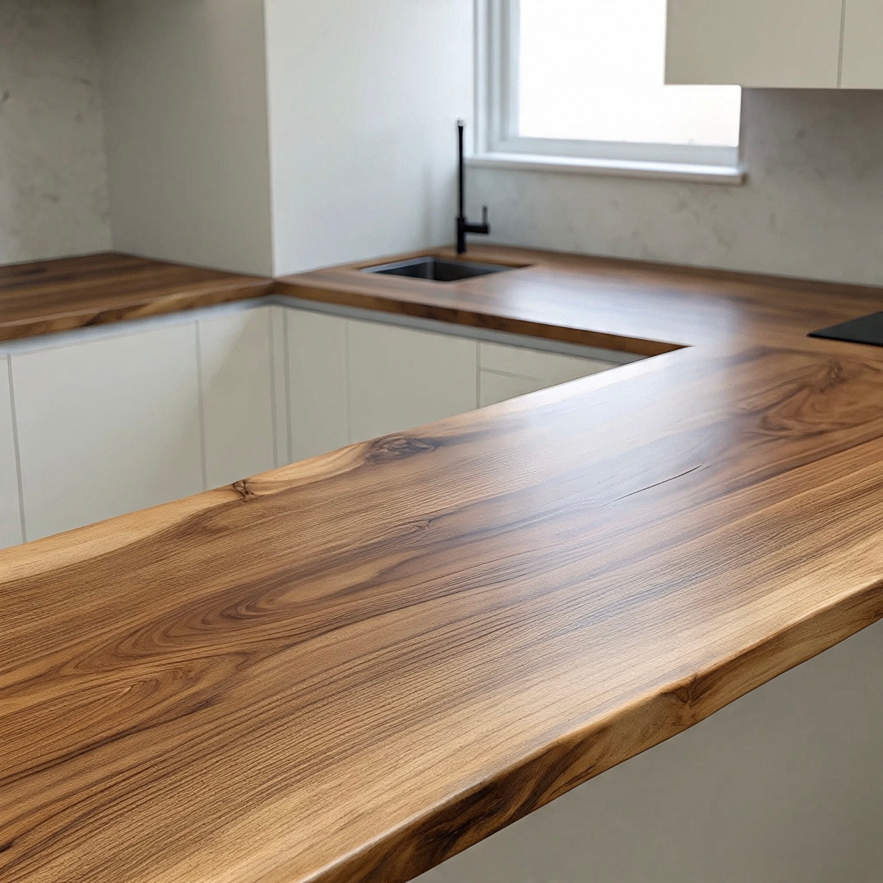 Live Edge Hickory Countertop