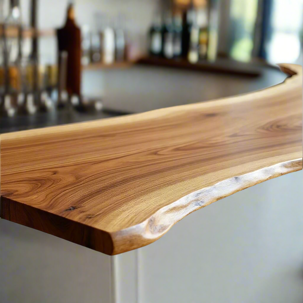 Live Edge Elm Bar Top