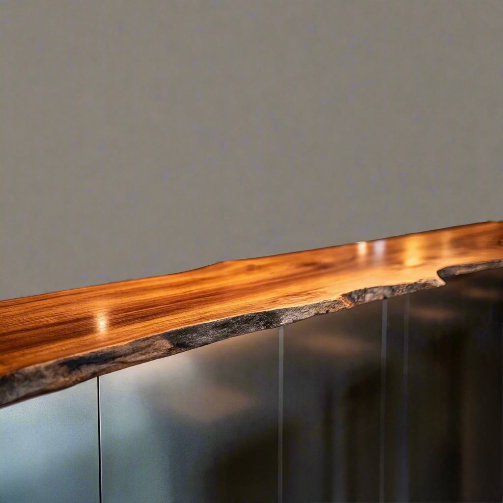 Live Edge Copper Beech Bar Top