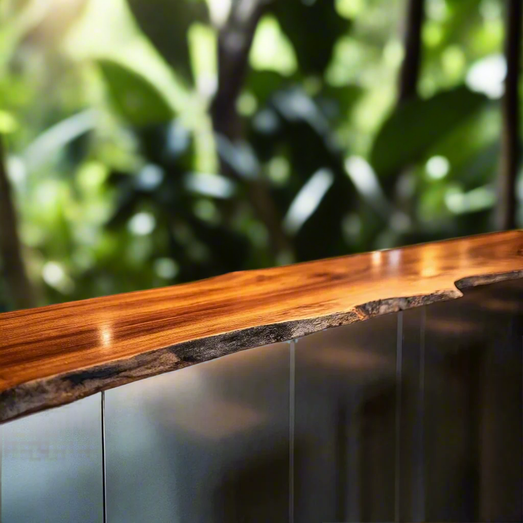 Live Edge Copper Beech Bar Top