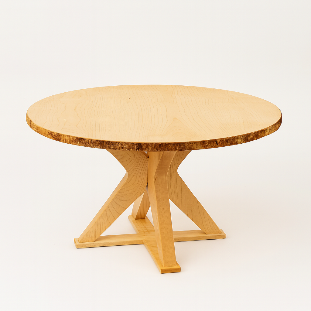 Round Maple Dining Table