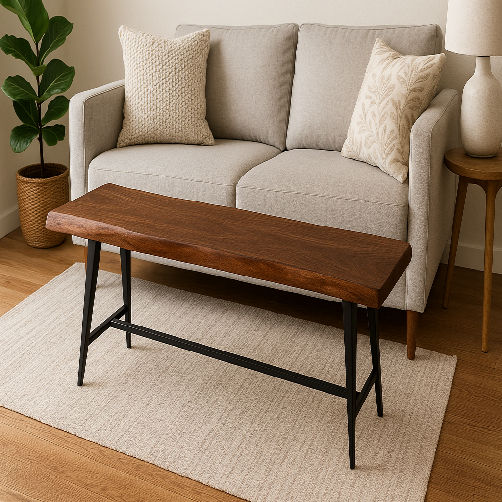 Live Edge Ipe Bench