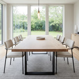 Live Edge White Oak Single Slab Dining Table