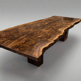 Live Edge Black Walnut Burl Conference Table