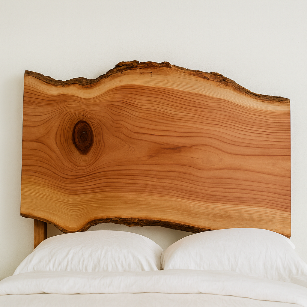 Live Edge Cedar Headboard