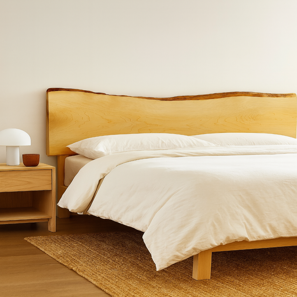 Live Edge Maple Headboard