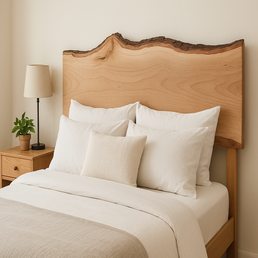 Live Edge Beech Headboard