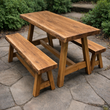 Live Edge Teak Bench