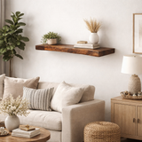 Live Edge Black Walnut Shelving