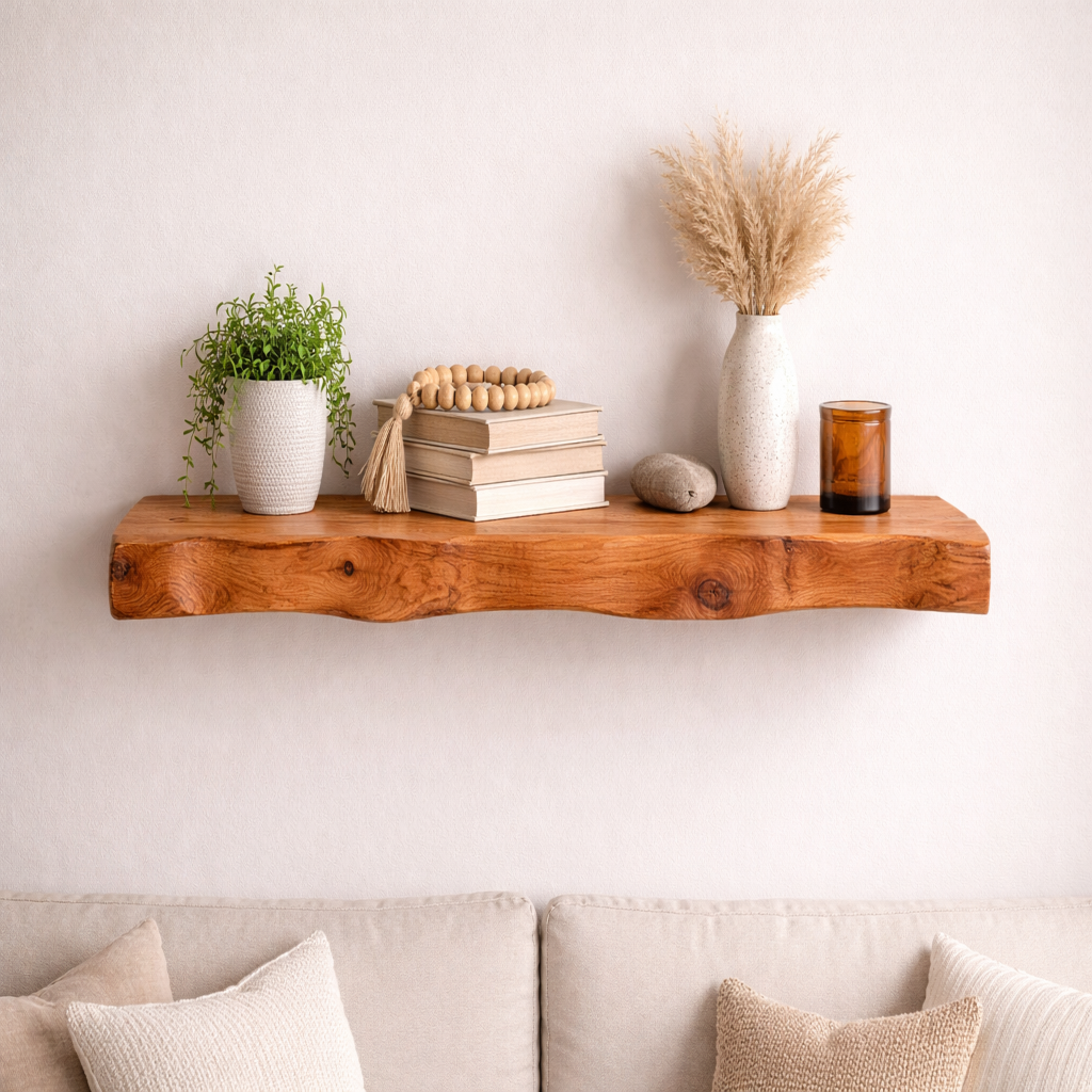 Live Edge Cherry Shelving