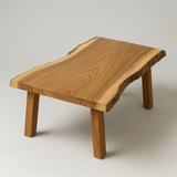 Live Edge Teak Coffee Table