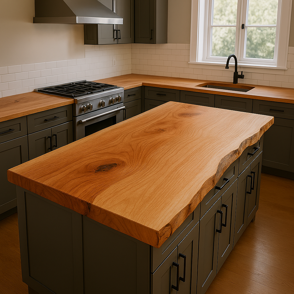 Live Edge Cherry Countertop