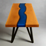 Live Edge Red Oak Epoxy River Table