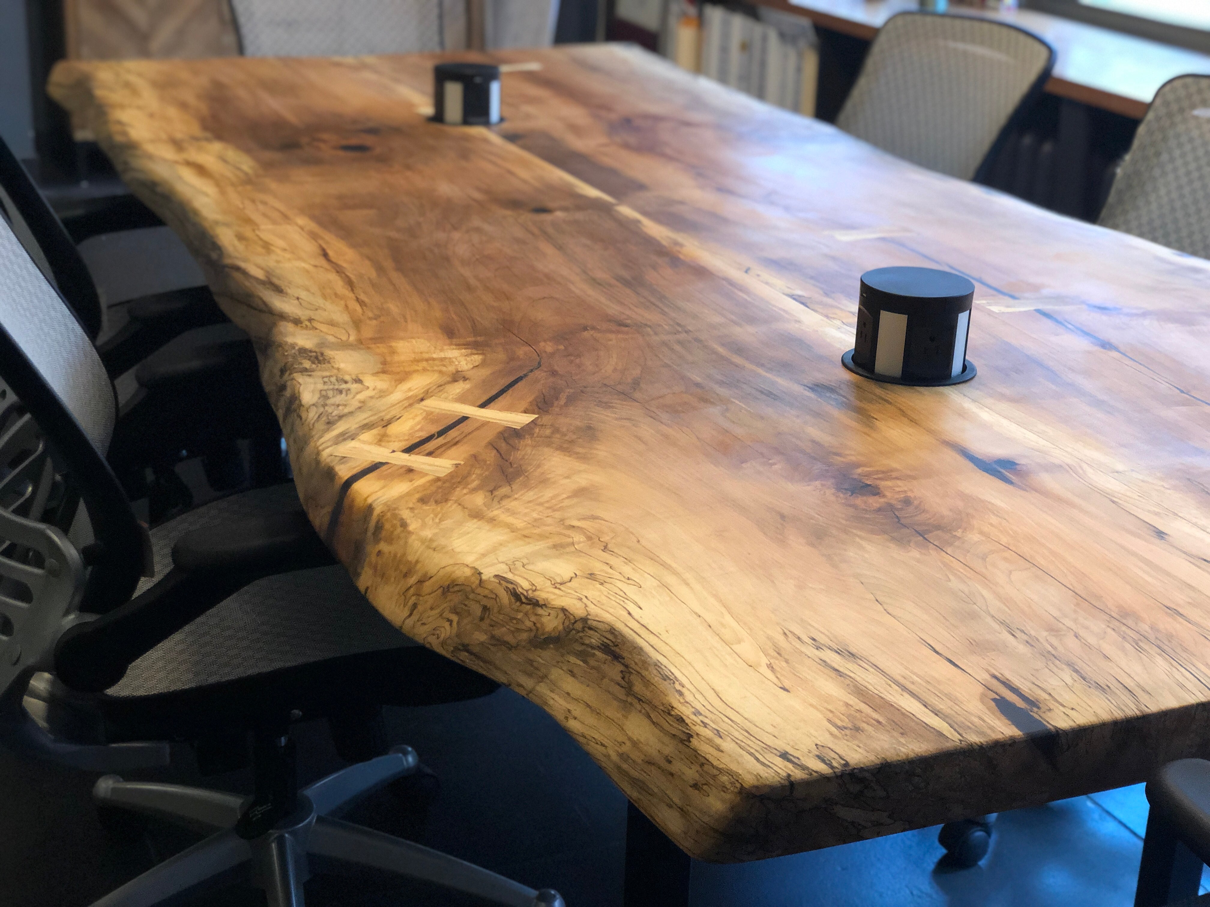 Live Edge Jointed Maple Dining Table