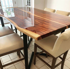 Live Edge Jointed Acacia Dining Table