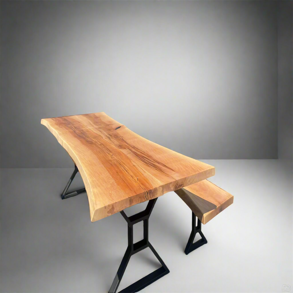 Live Edge Jointed Sycamore Dining Table